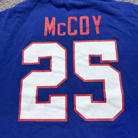 Buffalo Bills Lesean McCoy Shirt Mens XL Blue Pullover Short Sleeve MHL Logo - Picture 4 of 12
